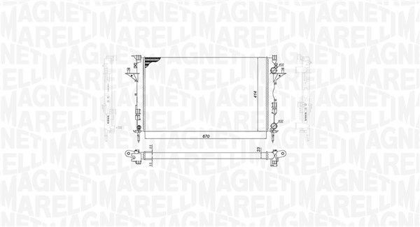 Купити 350213185800 Magneti Marelli Радіатор двигуна